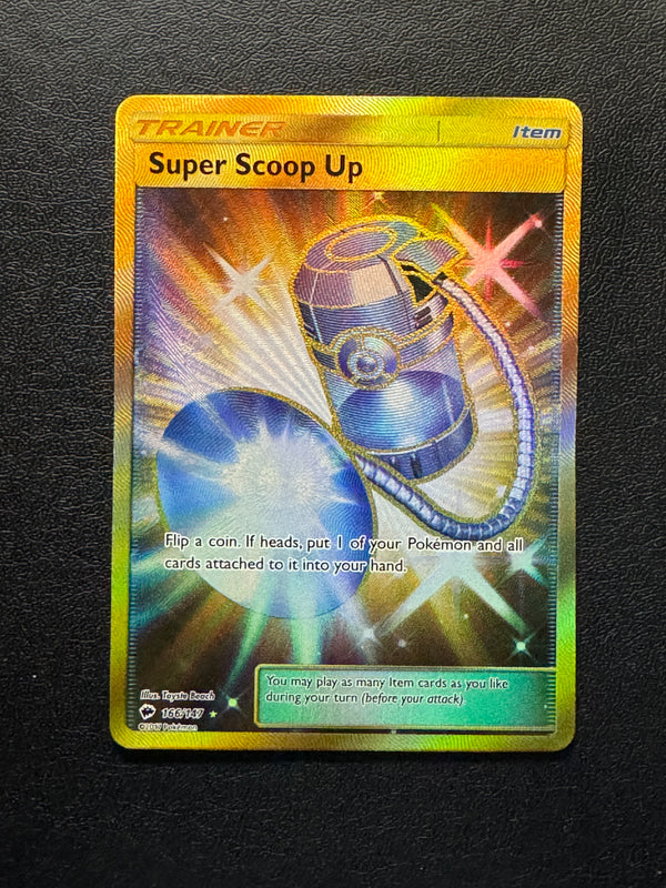 166 Super Scoop Up Burning Shadows Rare Secret Lightly Played