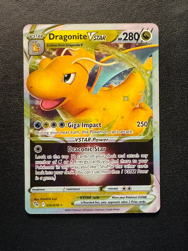 050 Dragonite VSTAR Pokemon GO Holo Rare VSTAR Near Mint