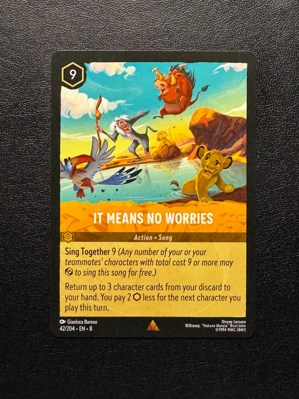 042 It Means No Worries Reign of Jafar Rare Near Mint