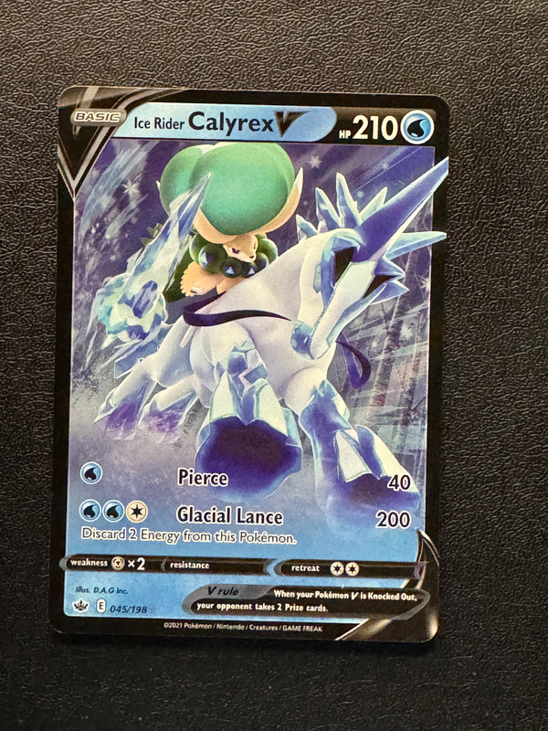 045 Ice Rider Calyrex V Chilling Reign Holo Rare V NM