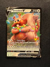 217 Greedent V Fusion Strike Holo Rare V Near Mint
