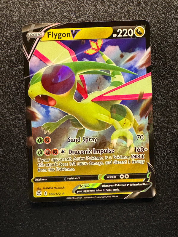 106 Flygon V Brilliant Stars Holo Rare V Near Mint