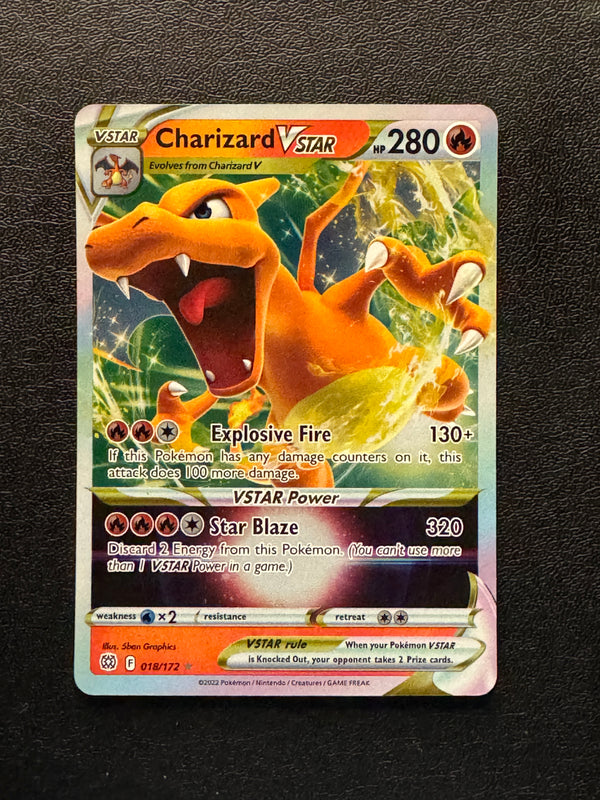 018 Charizard VSTAR Brilliant Stars Holo Rare VSTAR Near Mint
