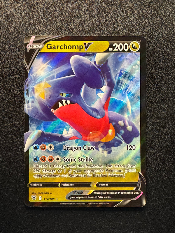 117 Garchomp V Astral Radiance Holo Rare V Near Mint