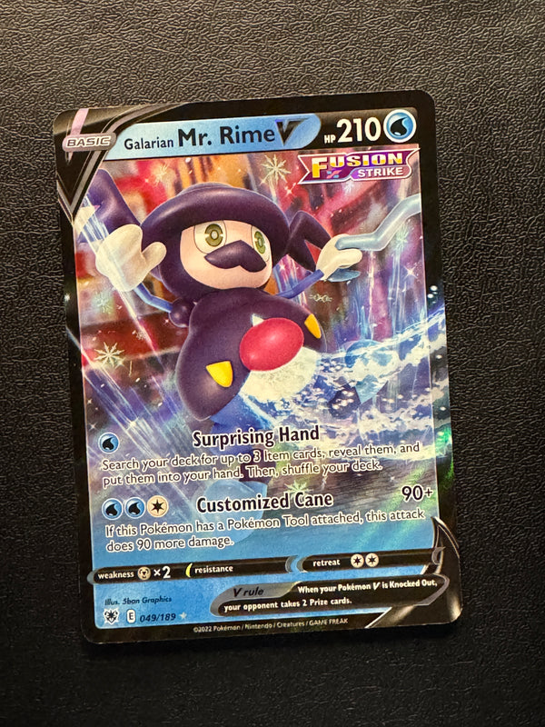 049 Galarian Mr. Rime V Astral Radiance Holo Rare V NM