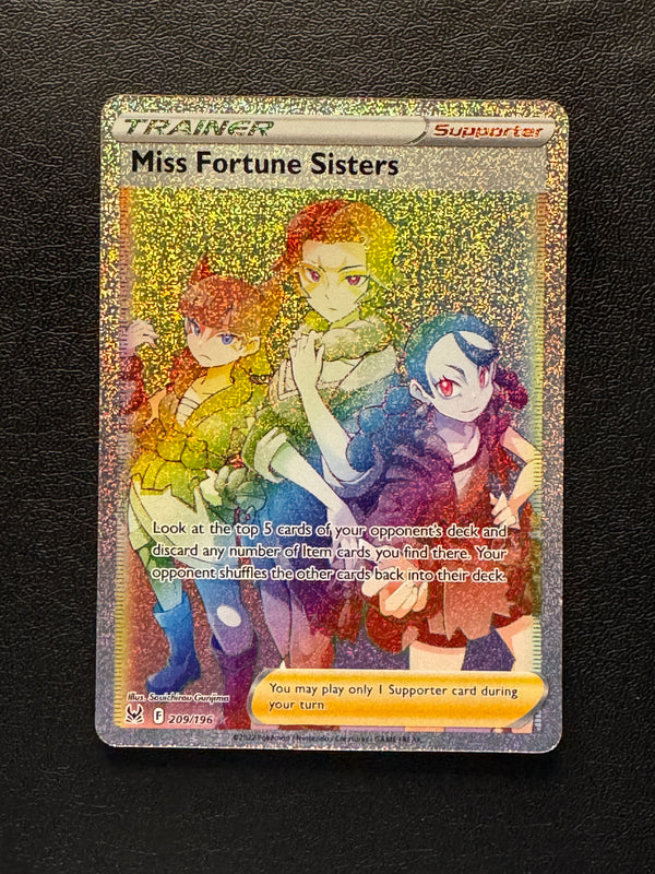 209 Miss Fortune Sisters Lost Origin Rare Rainbow Near Mint