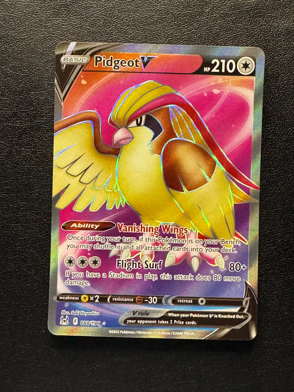 188 Pidgeot V Lost Origin Rare Ultra Near Mint