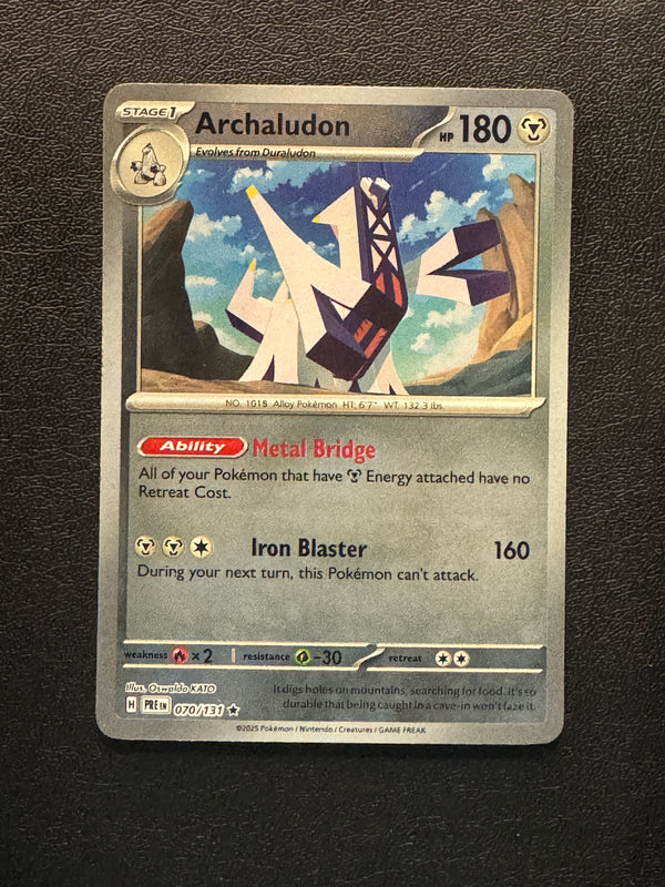 070 Archaludon [Poke Ball] Prismatic Evolutions Rare Near Mint