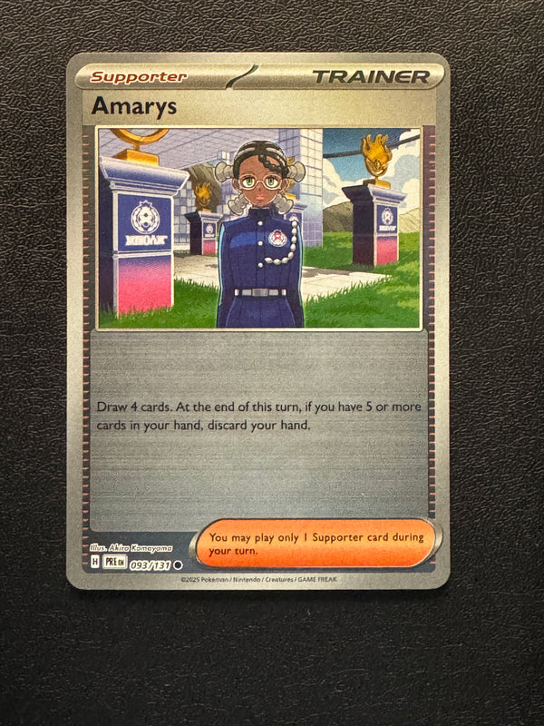 093 Amarys [Poke Ball] Prismatic Evolutions Common Near Mint