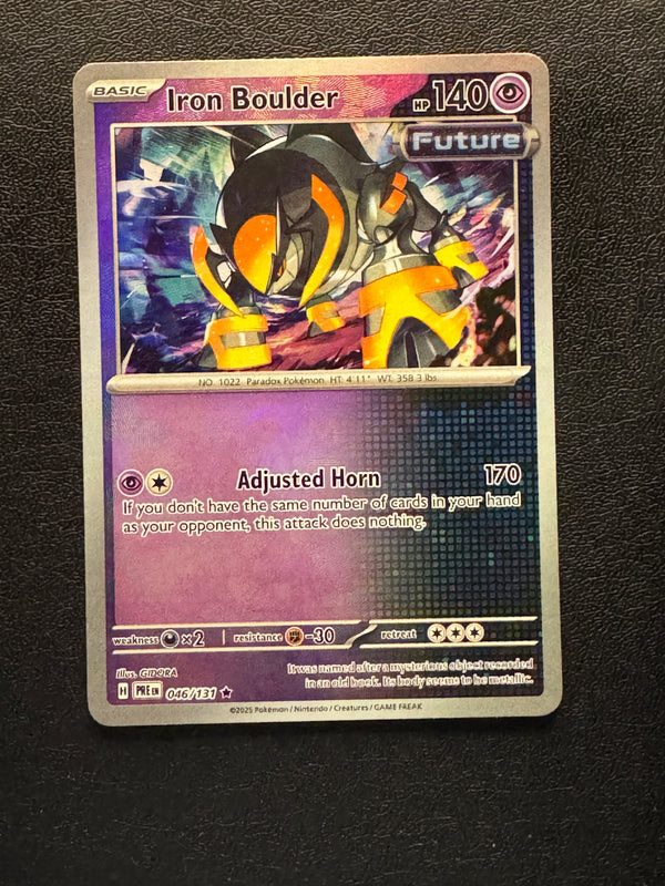 046 Iron Boulder [Master Ball] Prismatic Evolutions Rare Near Mint