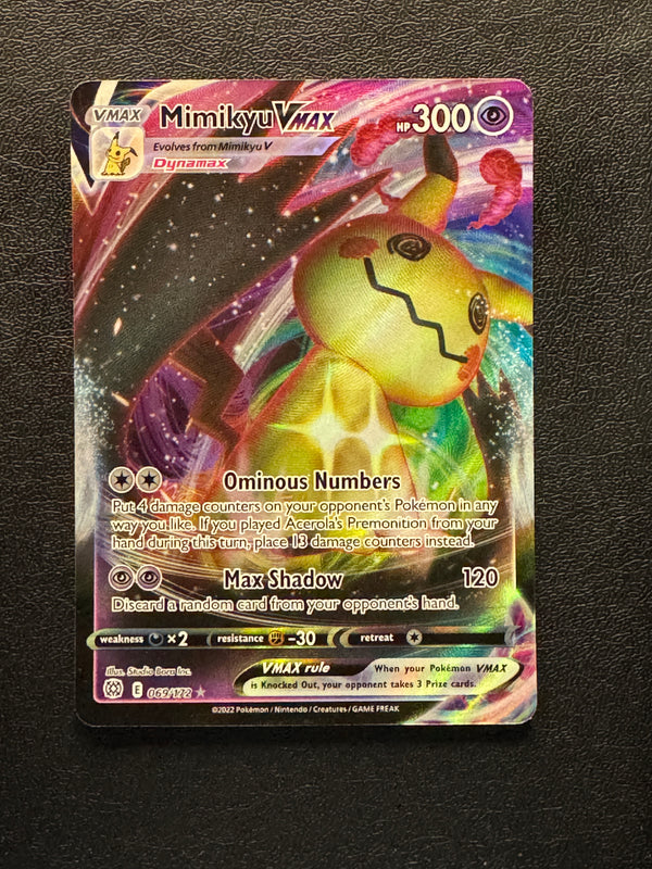 069 Mimikyu VMAX Brilliant Stars Holo Rare VMAX Near Mint