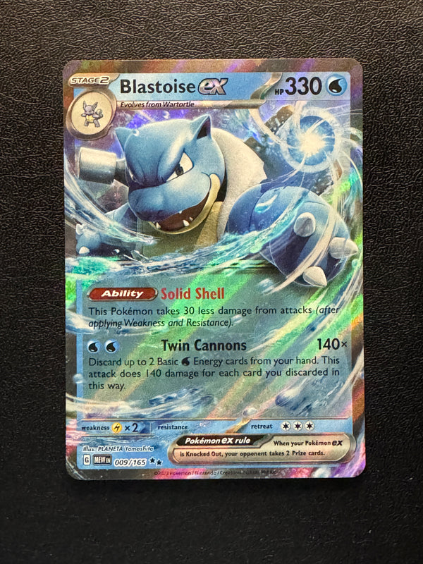 009 Blastoise ex Scarlet & Violet 151 Double Rare NM