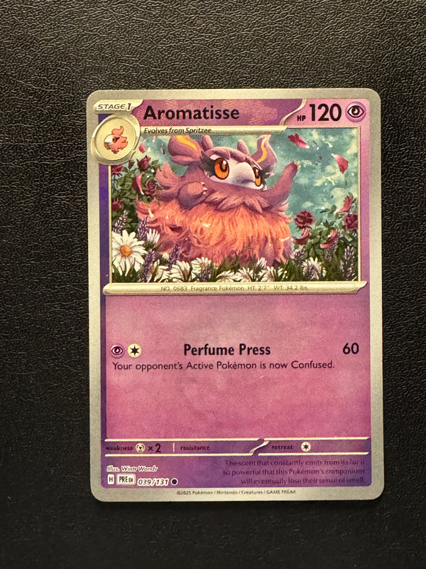 039 Aromatisse [Poke Ball] Prismatic Evolutions Common Near Mint