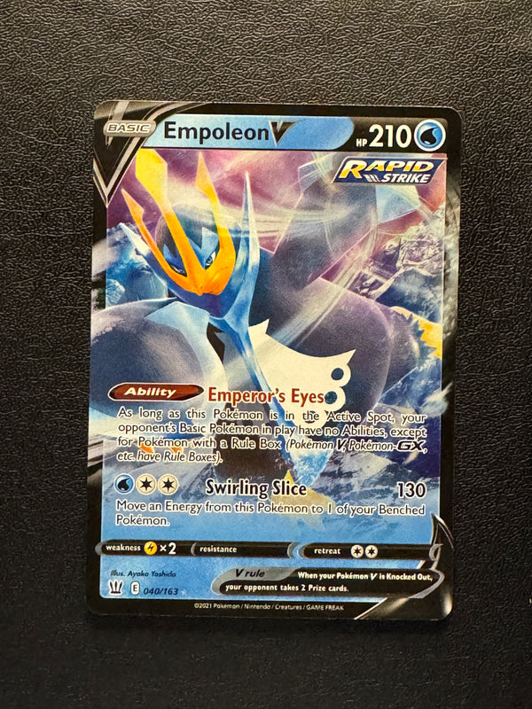 040 Empoleon V Battle Styles Holo Rare V Near Mint