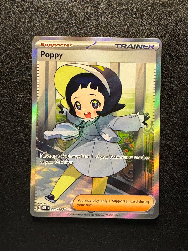 220 Poppy Obsidian Flames Ultra Rare Near Mint