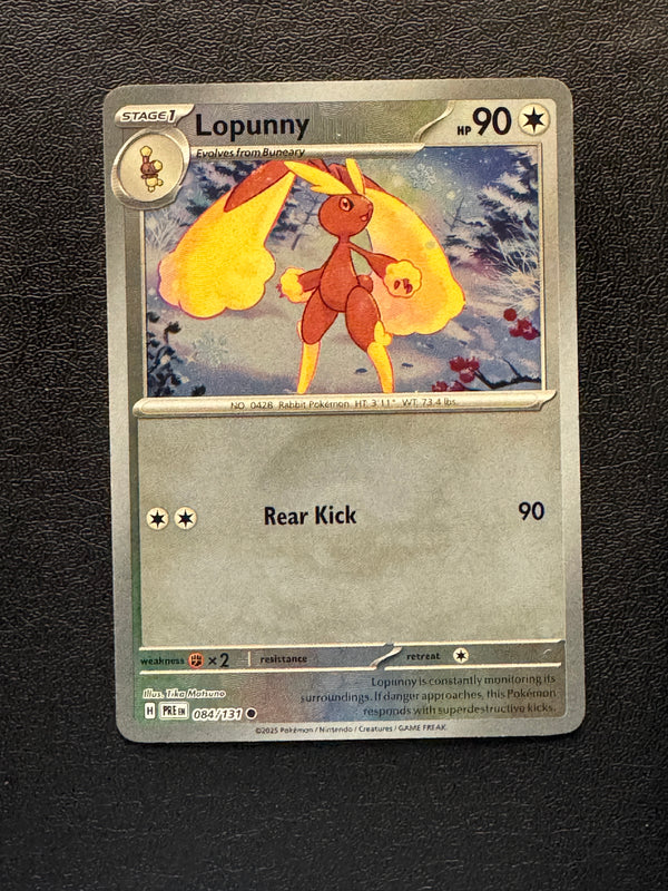 084 Lopunny [Poke Ball] Prismatic Evolutions Common Near Mint