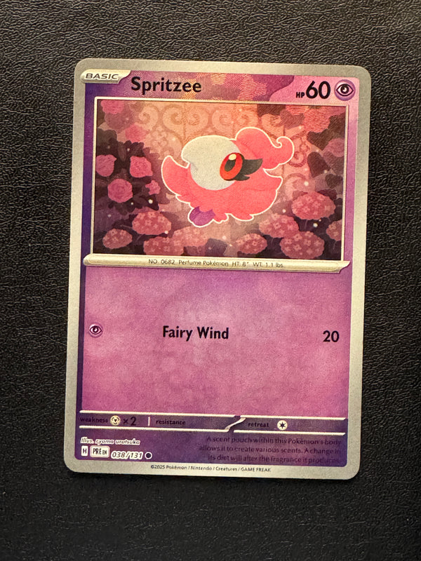 038 Spritzee [Poke Ball] Prismatic Evolutions Common Near Mint