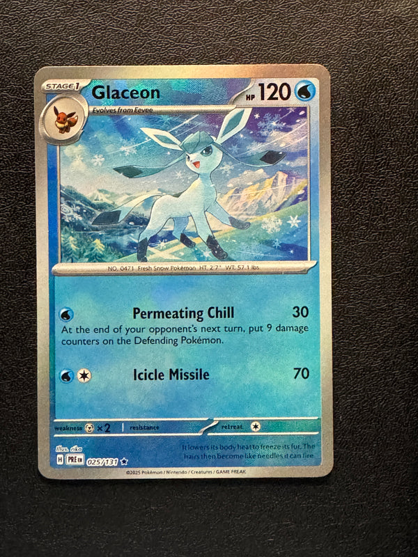 025 Glaceon [Poke Ball] Prismatic Evolutions Rare Near Mint