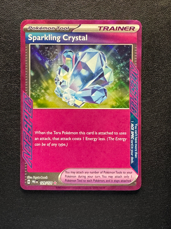 129 Sparkling Crystal Prismatic Evolutions Ace Spec Near Mint