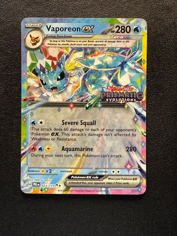 023 Vaporeon ex [Stamped] Prismatic Evolutions Double Rare Near Mint