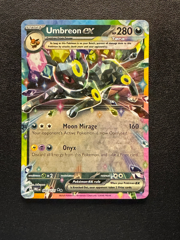 060 Umbreon ex Prismatic Evolutions Double Rare Near Mint