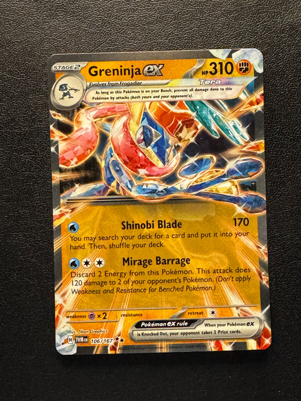 106 Greninja ex Twilight Masquerade Double Rare NM