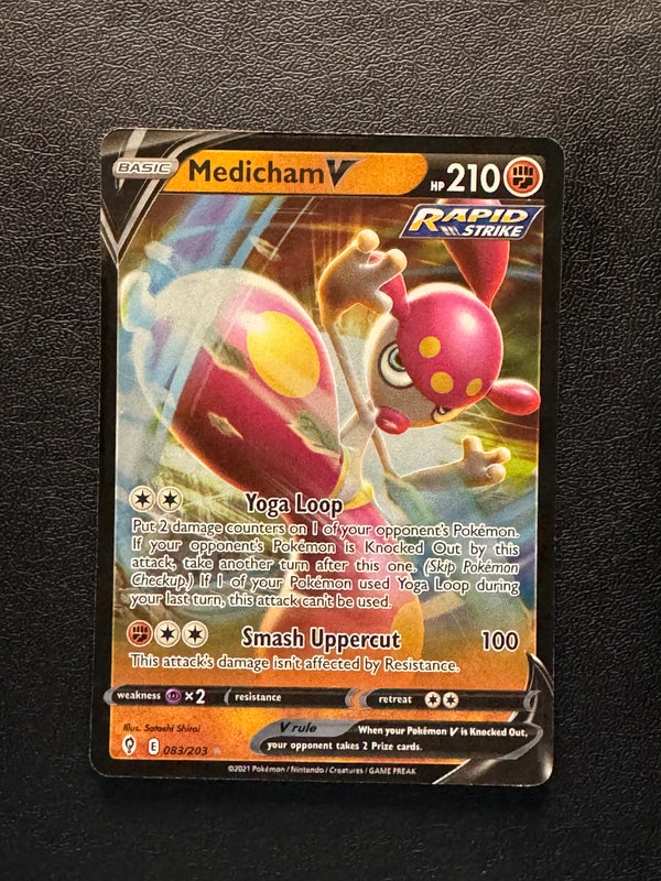 083 Medicham V Evolving Skies Holo Rare V Near Mint