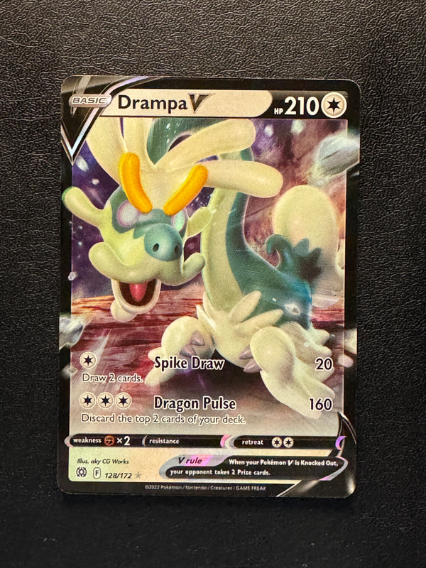 128 Drampa V Brilliant Stars Holo Rare V NM