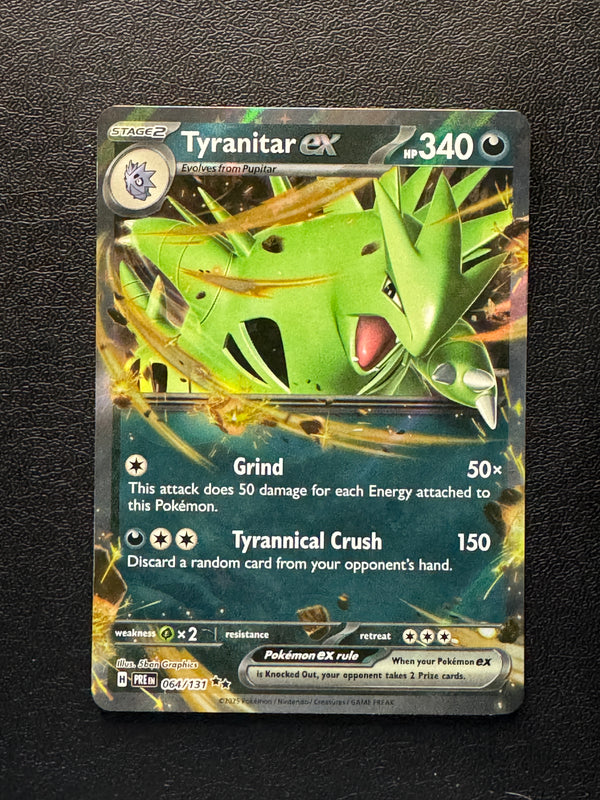 064 Tyranitar ex Prismatic Evolutions Double Rare Near Mint