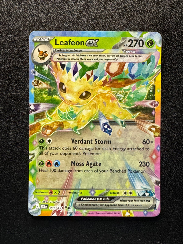 006 Leafeon ex Prismatic Evolutions Double Rare Near Mint
