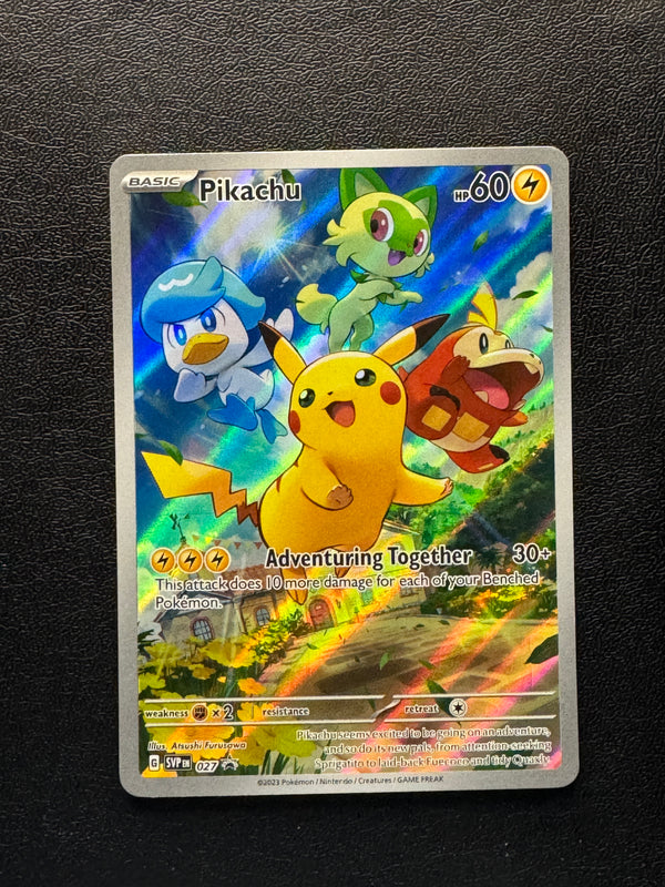 027 Pikachu SV Black Star Promos Promo Near Mint