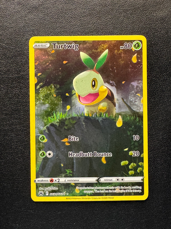 GG31 Turtwig Crown Zenith Rare Holo Near Mint