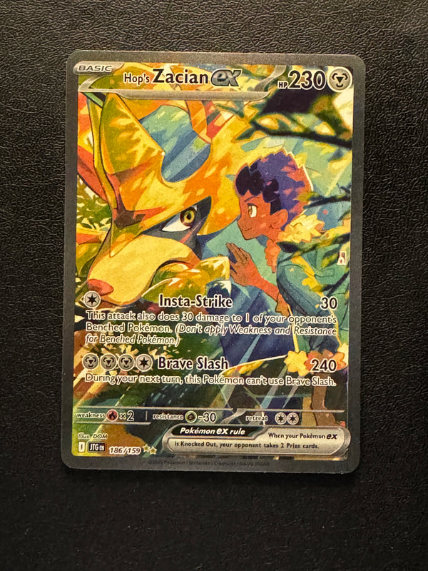 186 Hop's Zacian ex Journey Together Special Illustration Rare Near Mint