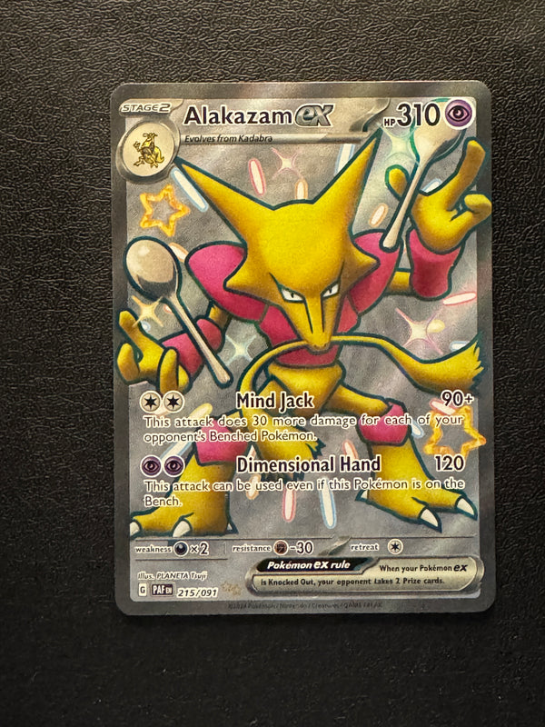 215 Alakazam ex Paldean Fates Shiny Ultra Rare Near Mint