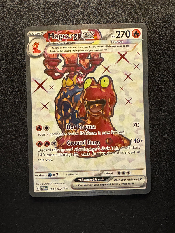 191 Magcargo ex Twilight Masquerade Ultra Rare Near Mint