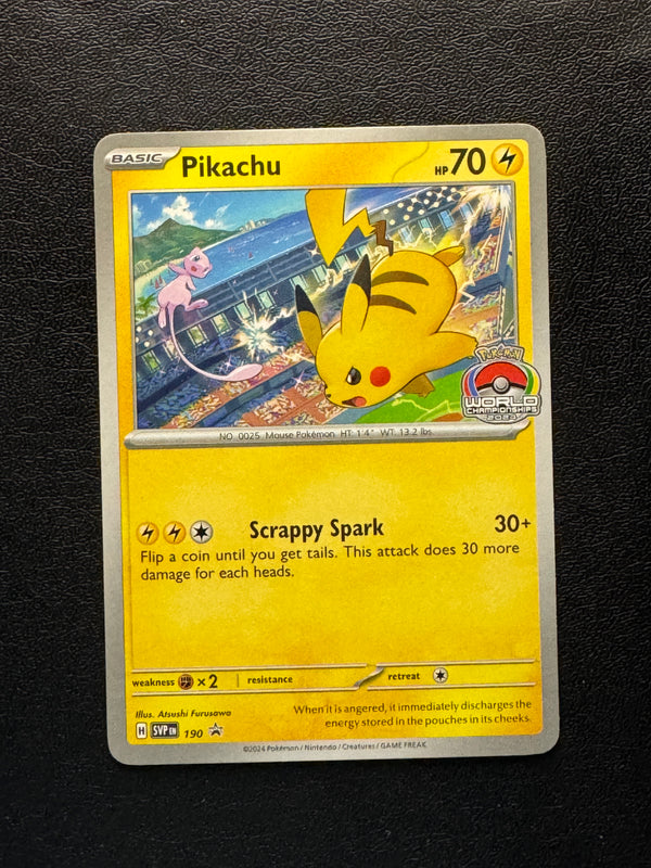 190 Pikachu SV Black Star Promos Promo Near Mint