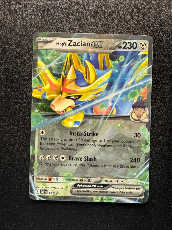 193 Hop's Zacian ex SV Black Star Promos Promo Near Mint