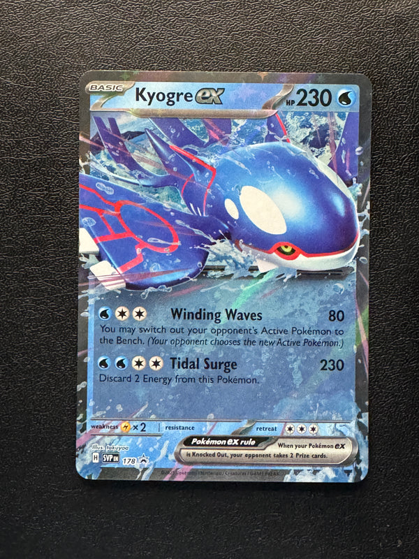 178 Kyogre ex SV Black Star Promos Promo Near Mint