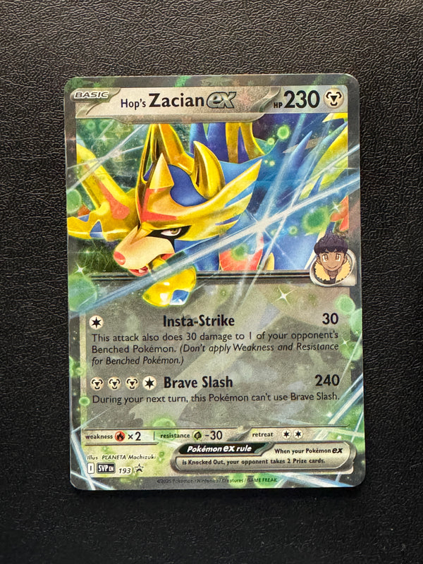 193 Hop's Zacian ex SV Black Star Promos Promo Near Mint