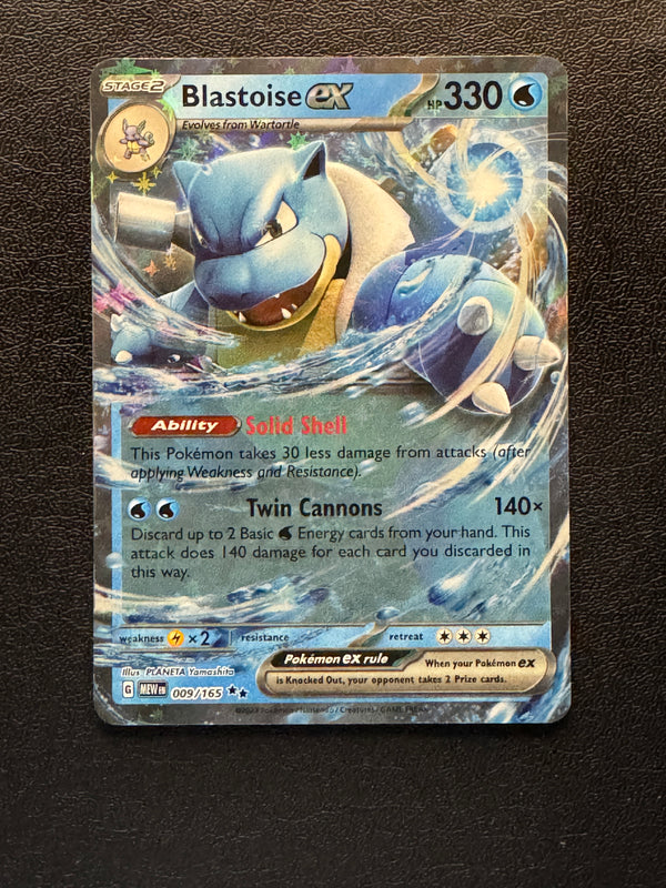 009 Blastoise ex Scarlet & Violet 151 Double Rare NM