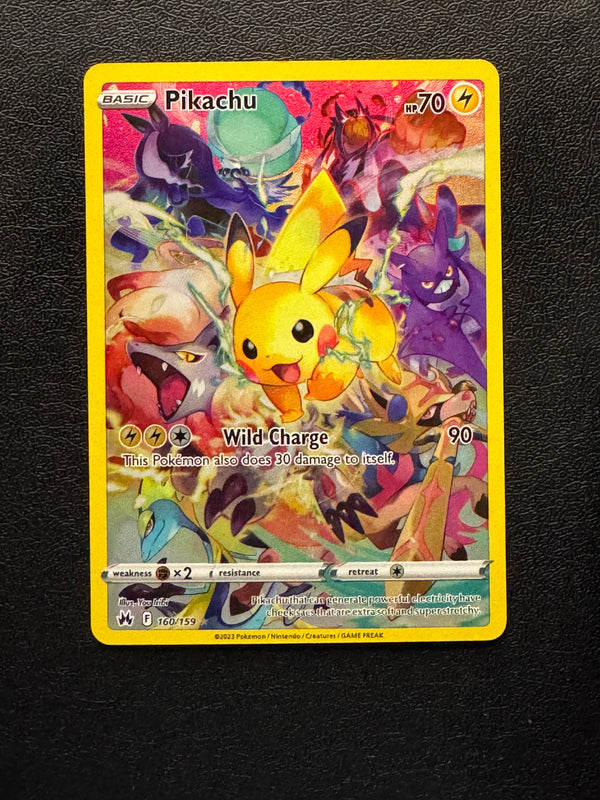 160 Pikachu Crown Zenith Rare Secret Near Mint