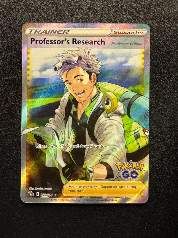 078 Professor's Research: Professor Willow Pokemon GO Rare Ultra Near Mint
