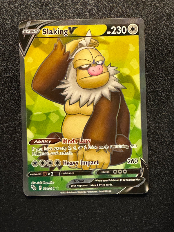 077 Slaking V Pokemon GO Rare Ultra Near Mint