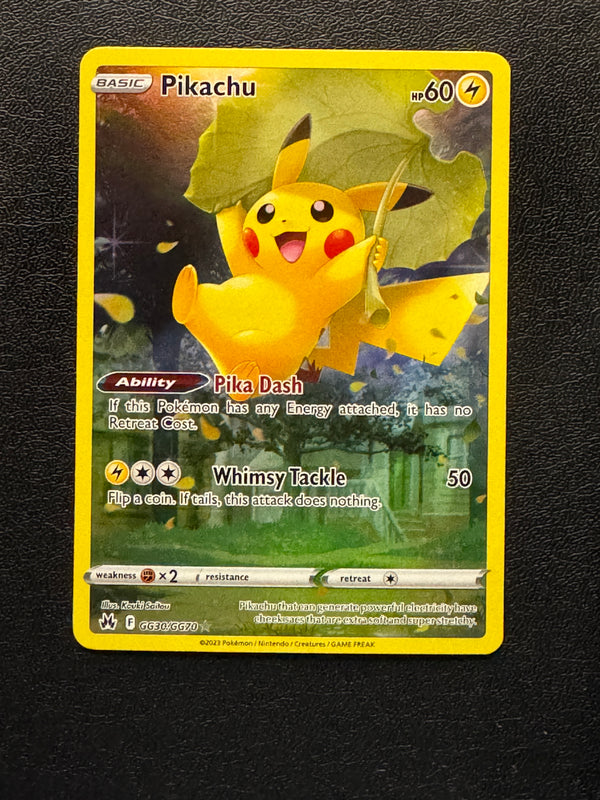 GG30 Pikachu Crown Zenith Rare Holo Near Mint