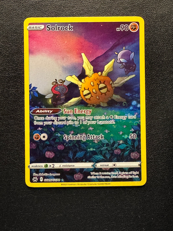 GG15 Solrock Crown Zenith Rare Holo Near Mint