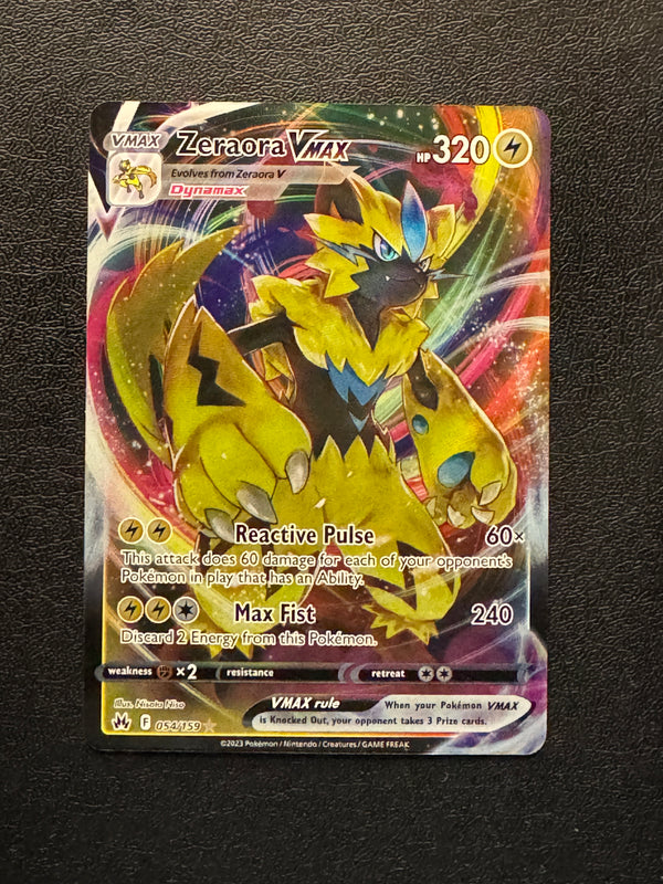 054 Zeraora VMAX Crown Zenith Holo Rare VMAX Near Mint