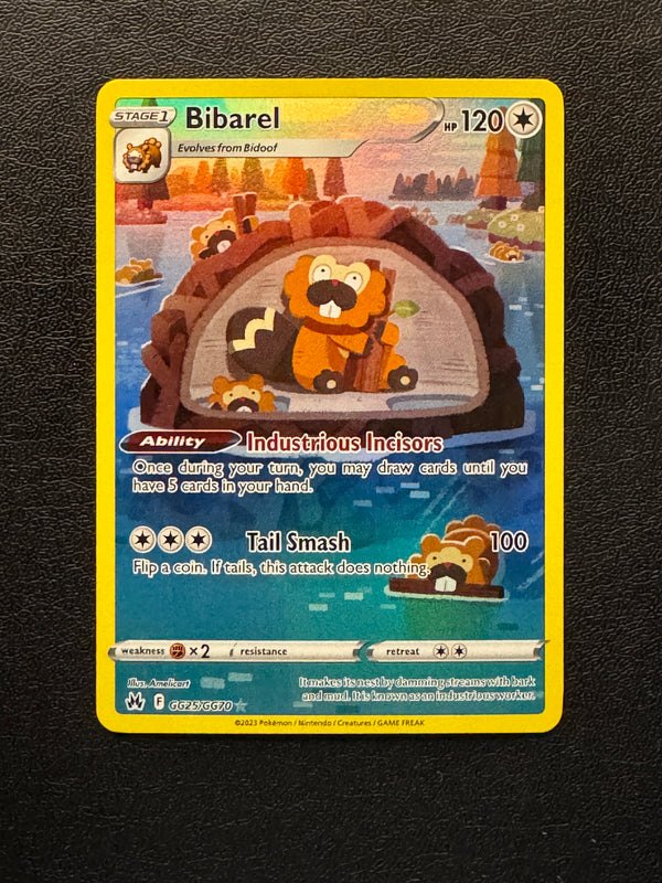 GG25 Bibarel Crown Zenith Rare Holo Near Mint