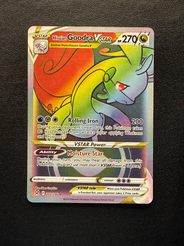 202 Hisuian Goodra VSTAR Lost Origin Rare Rainbow Near Mint