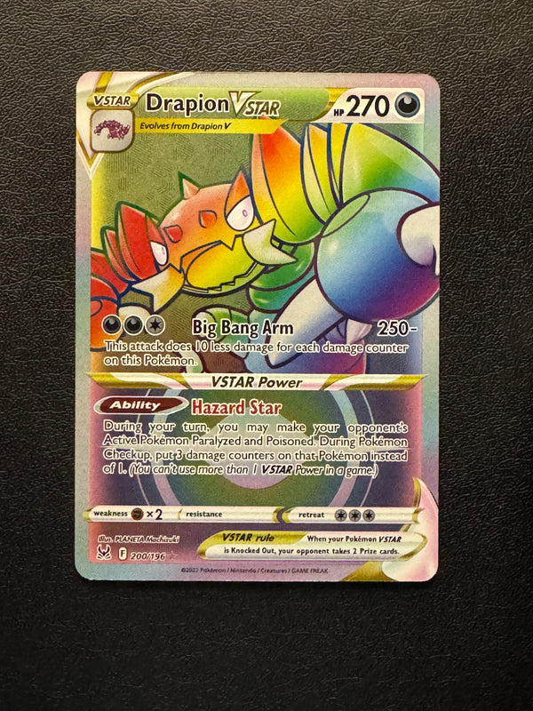 200 Drapion VSTAR Lost Origin Rare Rainbow Near Mint