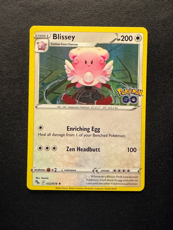 052 Blissey Pokemon GO Rare Holo Near Mint